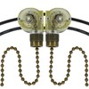 YukiHalu Ceiling Fan Pull Chain Switch ZE-109, 2 Wires On-Off