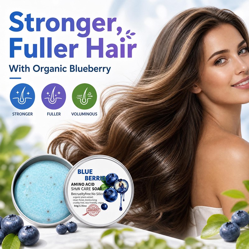Blueberry Fields Shampoo & Conditioner, for Hair Strengthening | Blueberry