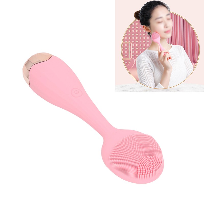 Facial Cleansing Brush Multifunctional Portable Electric Silicone Face Scrubber for