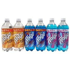 Faygo Variety 6-Pack (2 Cotton Candy, 2 Blue Raspberry, 2 Vanilla Cream)
