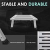 DEPSUNNY Adjustable Height Aluminum RV Step, Stable Foldable Platform Step