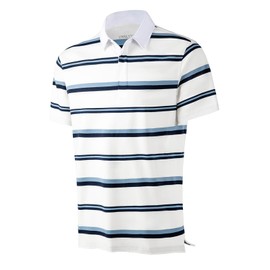VANLYTK Mens Polo Shirts Striped Short Sleeve Cotton Casual Collared Dry Fit Golf Shirts for Men (US, Alpha, Large, Regular, Regular, Beige & Sky Blue Striped)