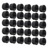 DSDS 30 Pack 1/2" Black Pipe Cap, Rustic Industrial Black
