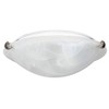 Luminance F7288-53 Transitional 2 Incandescent Semi-Flush Mount Light with Satin Nickel Finish