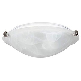 Luminance F7288-53 Transitional 2 Incandescent Semi-Flush Mount Light with Satin Nickel Finish