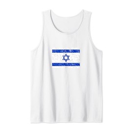 Israel flag, star of David, Judaism, support, solidarity Tank Top
