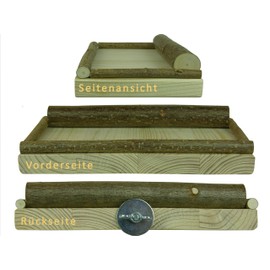 VogelKing Seat board for birds, small, medium, large, bird seat board for sand and feed, popular with budgies, finches, cockatiels, small parrots and much more.
