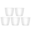 JCBIZ 5pcs Plastic Transparent Rice Measuring Cup 160ml Rice Cooker
