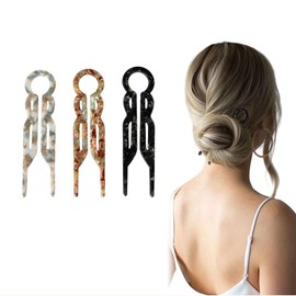 AstraGlam Hair Needles Set in Trendy 2025 Design, French Hair Pins for All Hairstyles from Straight to Curly, Durable and Lightweight Hair Accessories, 3PCS