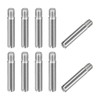 sourcing map 10pcs M2.5x14mm Slotted Cylindrical Pin 304 Stainless Steel