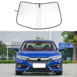 Honda Civic 10/11th Generation Car Sun Shade Front Sun Shade UV Protection, Sunshade, Blackout Magic Shade, Sun Visor, Car Shade, Sun Protection, Light Blocking, Heat Protection, Overnight in Car