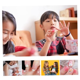 OHPHCALL DIY Bunny Nail Stickers 10 Sheets Rabbit Nail Decals Carrot Design Easter Nail Art Supplies