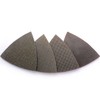 HOMESOM 80mm Triangular Diamond Polishing Pads Electroplated Sanding Pad for
