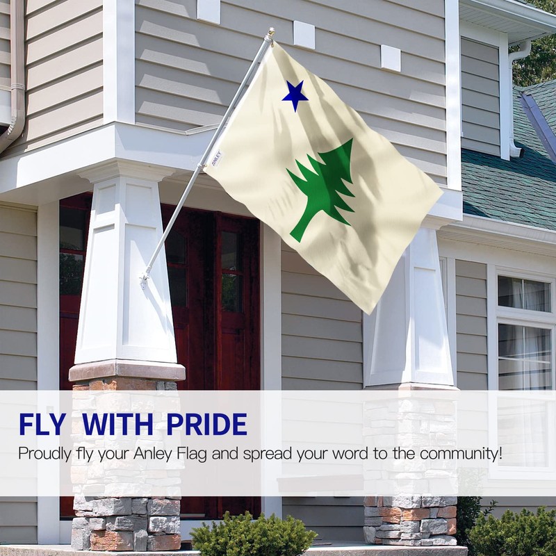Anley Fly Breeze 3x5 Foot Maine State Flag - Vivid
