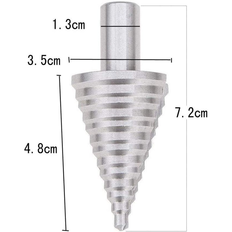 Norhogo HSS Step Drill [10 mm Shank] - Fits Any