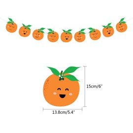 BignzwUra Little Orange Cutie Banner-Tangerine Theme/Clementine Fruit/Baby Shower/Orange Clementine Party Favors Supplies Decorations for Boys/Girls-Carnival/Events