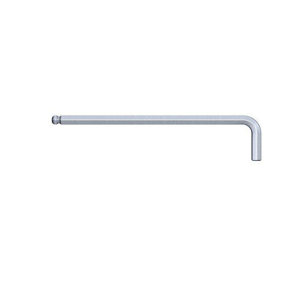 WIHA hexagonal ball key, long 369 8.0, Chrome