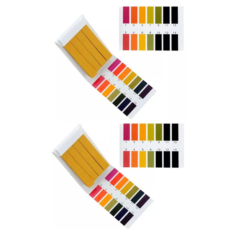 2 Packs pH 1-14 Test Paper Litmus Lab Strips, 100pcs