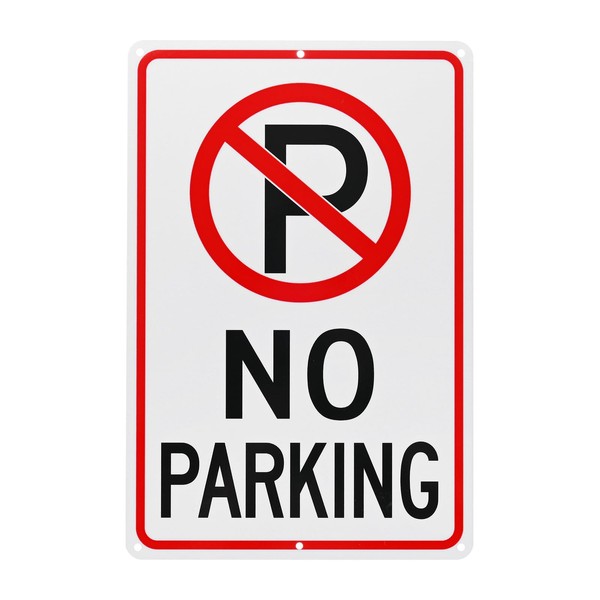 M METERXITY 1-Pack No Parking Sign with P 14 x