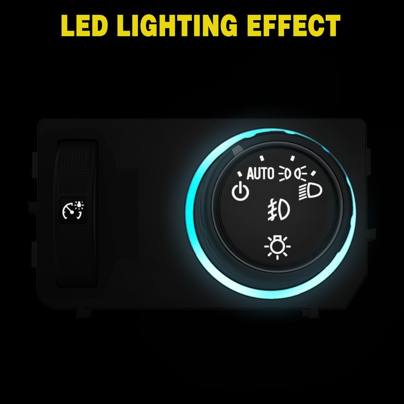 Nilight Headlight Dimmer Switch Compatible with 2014 2015 2016 2017