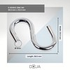 DOJA INDUSTRIAL S Hooks M4 Pack 25 Galvanised Steel Hooks