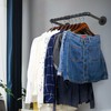 WEBI Clothing Rack Wall Mount,20" Industrial Pipe Clothes Rack for