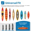 Kayak Cover 600D, Waterproof Full Coverage Canoe Cover with Zipper,