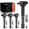 A-Premium Set of 4 Ignition Coil Pack and Iridium Spark
