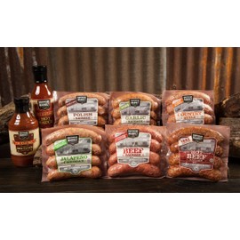 Smoked Sausage Sampler - 6 Different Flavors