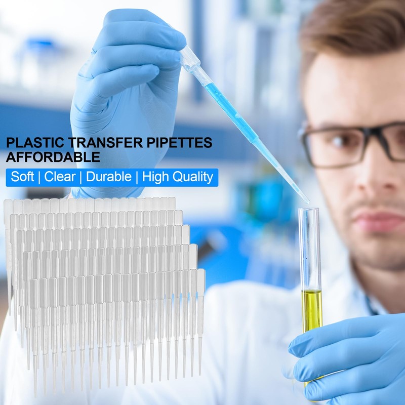 ReliMedPro 100 PCS 3ML Dropper Pipettes Essential Oil Transfer, Disposable