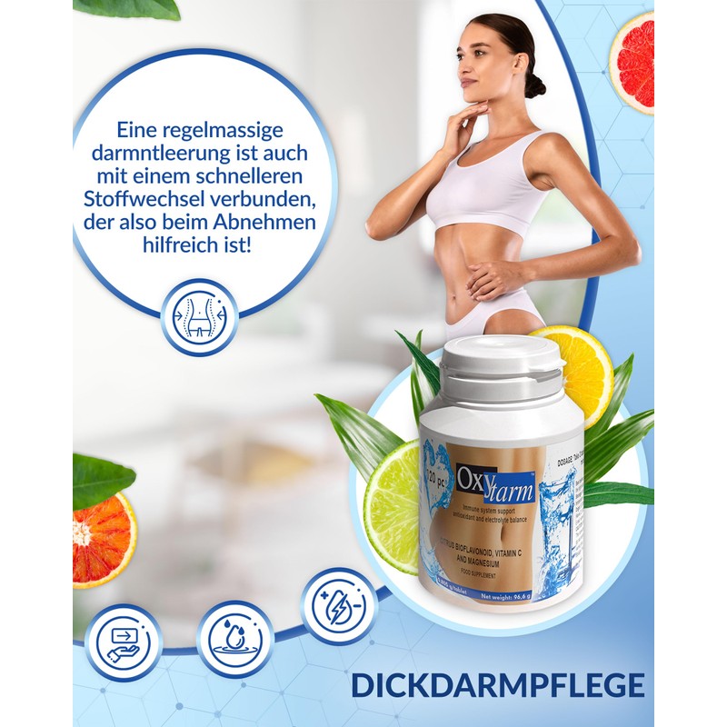 EverLife Oxytarm - Natural Intestinal Cleanser for Constipation - Magnesium