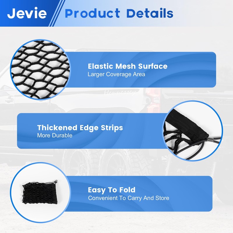 Cargo Net, Adjustable Versatile Elastic Storage Net for Car Trunk,