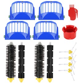 Isincer 14 Pieces Accessories for iRobot Roomba 600 Series 605 615 616 620 621 630 635 650 652 660 665 680 690 695 Replacement Parts 2 x Main Brush 2 x Rubber Roller 4 x Filter 4 x Side Brush 2 x