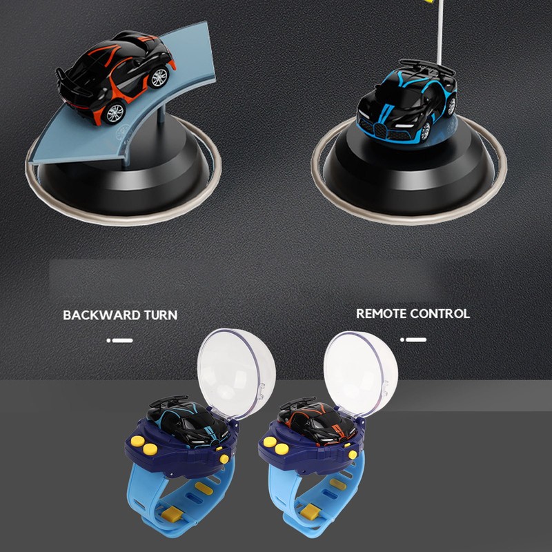 Mini RC Car Watch Alloy Electronic Car Watch Toy with