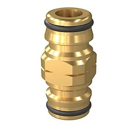 Modern Meditation Brass Metal Garden Hose End Stop End Y Splitter Double Male Repair Universal Hozelock Compatible (Double Male)
