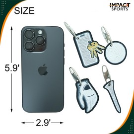 Impact sports Golf Bag Pocket Organizer Includes Golf Ball, Glove, Tee, and Phone Tag Perfect Golf Gift Set of 4 Golf Bag Accessoris (Green)