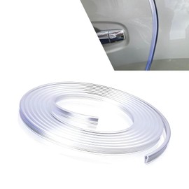 Dogary Car Door Edge Guard, 16.4 ' Scratch-Resistant U-Shaped Cuttable Protective Trim with Double-Sided Tape, Waterproof Cushioning Invisible Door Entry Guard, Universal Sealing Strip (Transparent)