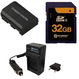 Synergy Digital Accessory Kit, Works with Canon EOS R6 Mirrorless Digital Camera Includes: SDM-1511 Charger, SDLPE6 Battery, SY-SD32GB Memory Card