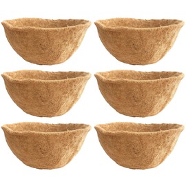 Topiary Art Works 20" Basket Coco Moss Liner - 10" Deep Set of 6 Liners (C421L)