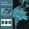 ASMAYSA Green Cat Eye Gel Nail Polish, Glitter Glow in