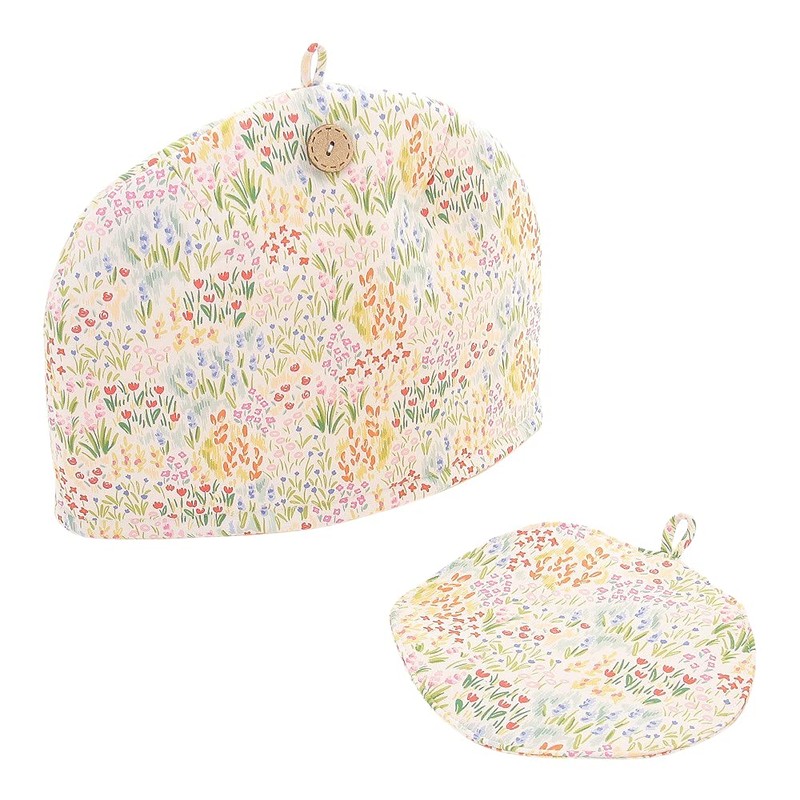 Stylish Scandinavian Style Tea Cozy Multi-Color Brary Garden Teapot Cover
