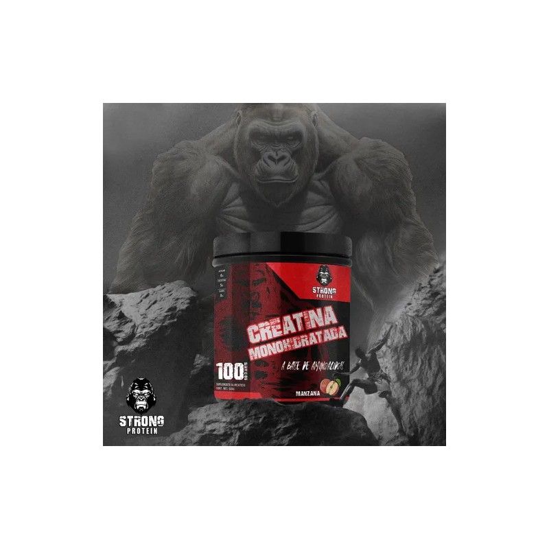 Creatina Monohidratada 500gr Strong Protein 100 Servicios