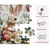 Easter Bunny Puzzle for Adults 1000 Pieces, Cute Rabbit with