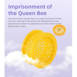 RyanDesign 6-Pack Plastic Queen Bee Cage – Reusable ABS Beekeeping Tool for Safe Queen Introduction, Transport & Isolation – Durable Ventilated Design for Busy Beekeepers