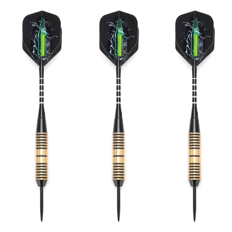 3Pcs Professional Dart Flights Set 26g Steel Tip Darts with