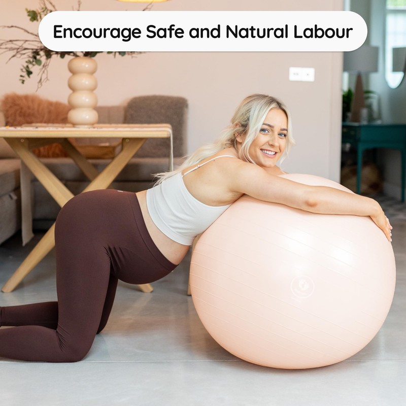 BABYGO® Birthing Ball for Pregnancy Maternity Labour & Yoga +