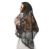 BYUTFA Lace Veil Mantilla Catholic Veil Elegant Floral Pattern Soft