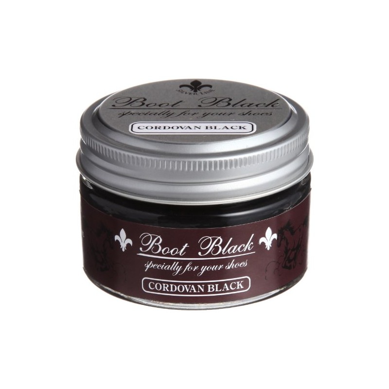 Columbus Boot Black Silver Line Cordovan Cream for Nutrition, Moisturizing,