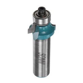 HARFINGTON Roundover Router Bit 1/2 Shank 5/32" Radius Carbide Tipped Edge Rounding Over Bit with Bearing Guide, Woodworking Milling Tool, Cyan