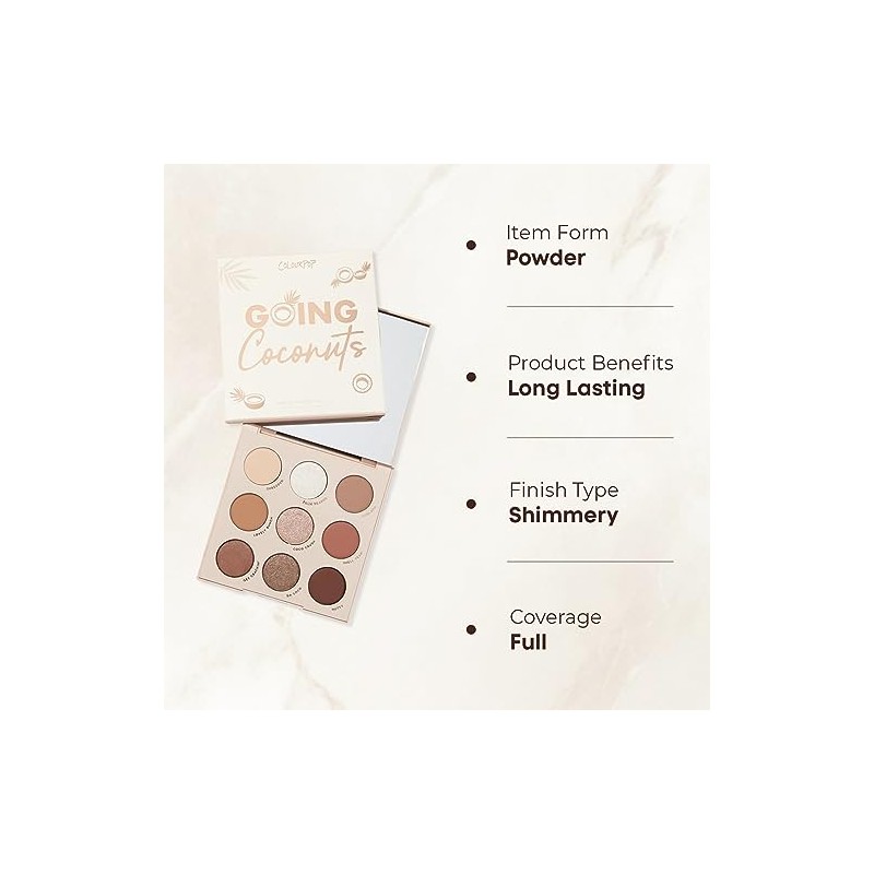 Colourpop Going Coconuts Pressed Powder Eyeshadow Palette